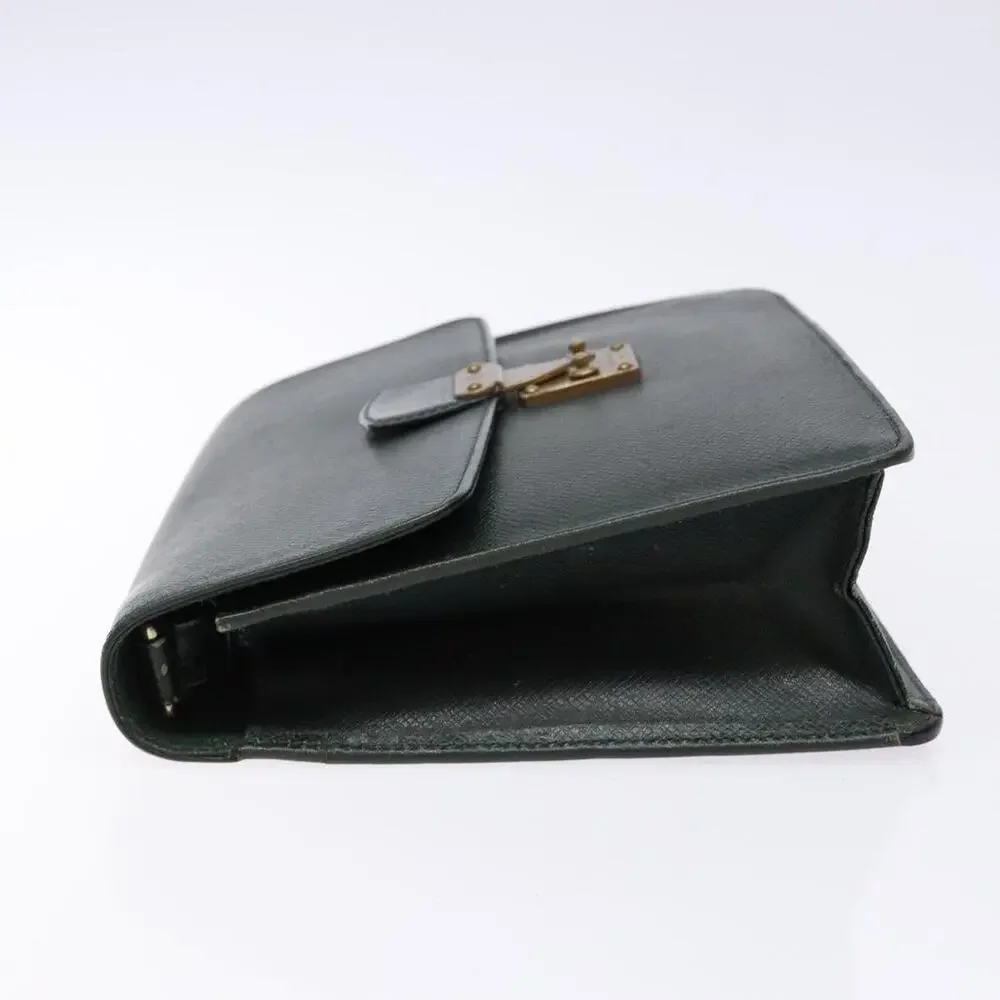 Louis Vuitton Taiga Pochette Kourad Clutch Bag Epicea Green
